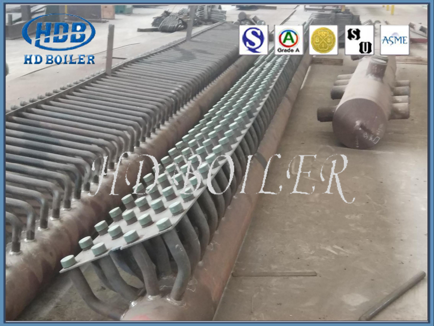 قطعات نصب شده دیگ بخار یدکی صنعتی دیگ بخار منیفولد سفارشی OEM Design